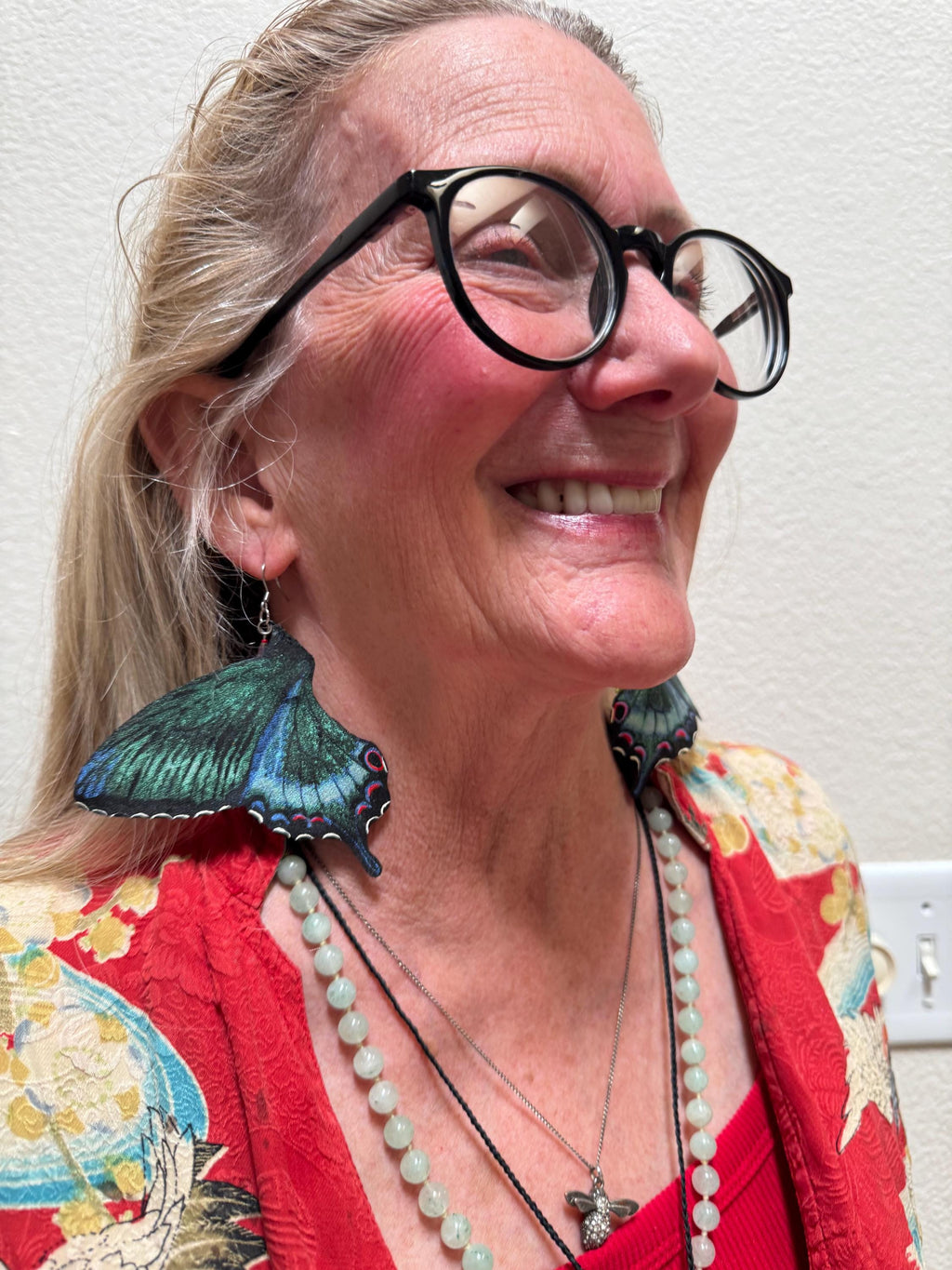 The Astral Wings - Handmade, hand painted Swallowtail Butterfly