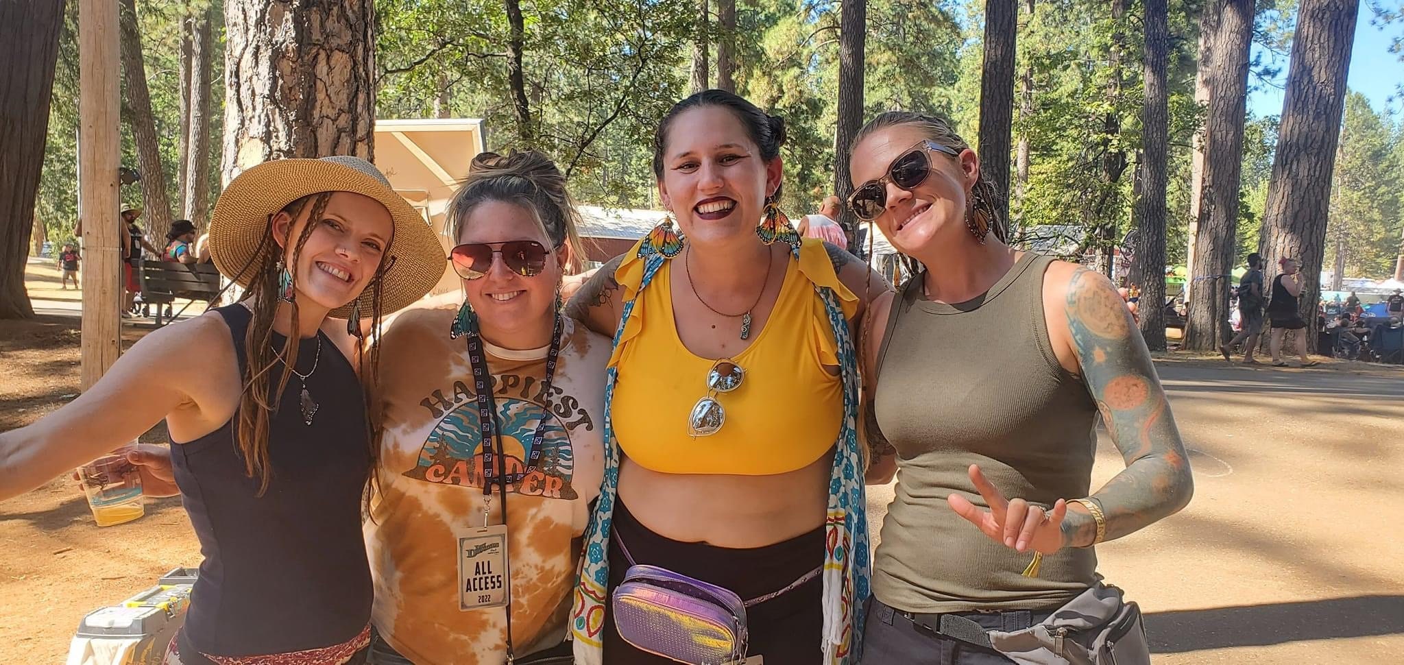 Hand Painted & Crafted Monarch Butterfly Earrings - "the Sunflower wing"