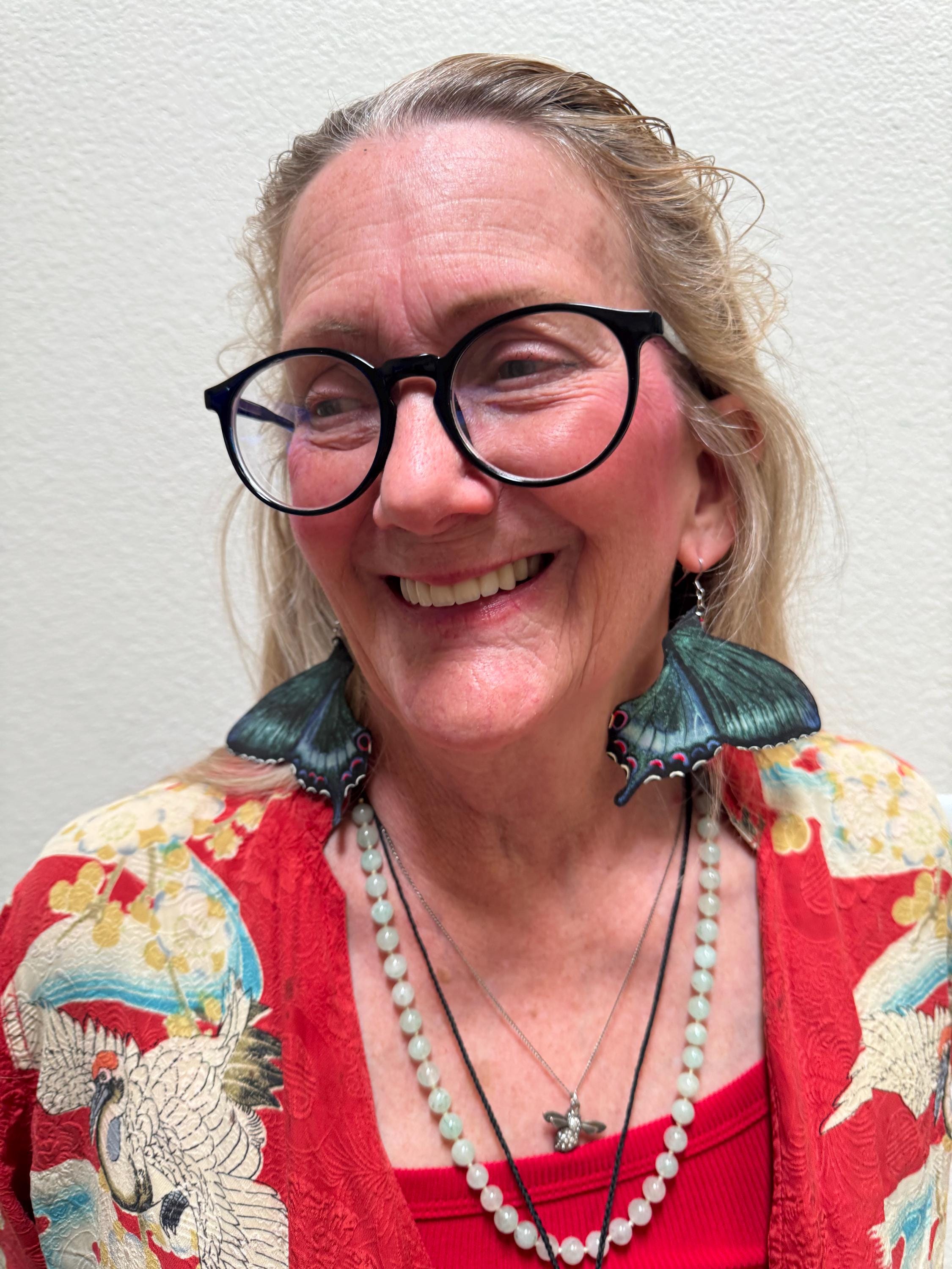 The Astral Wings - Handmade, hand painted Swallowtail Butterfly