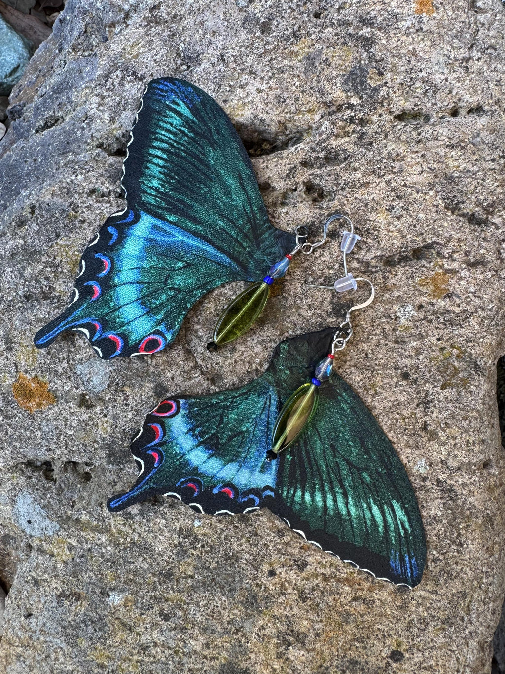The Astral Wings - Handmade, hand painted Swallowtail Butterfly