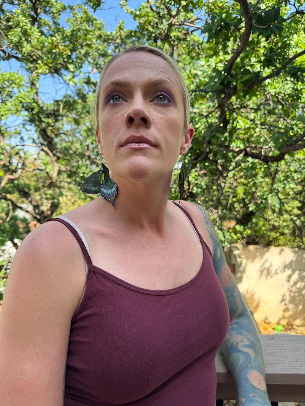 The Astral Wings - Handmade, hand painted Swallowtail Butterfly